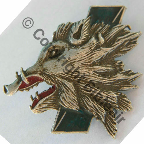 1943  A1114 1943+ A1114NH 1eDrille 3.3 SANGLIER BLEU  AUGIS ST BARTH 2Griffes Dos grenu Alu peint Src.59helico 106Eur09.19 